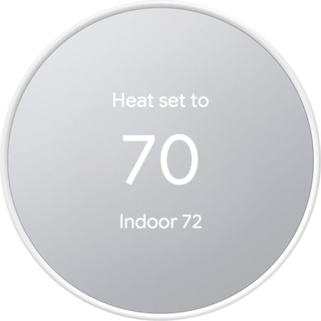 Google Nest Smart Programmable Wifi Thermostat - Snow GA01334-US